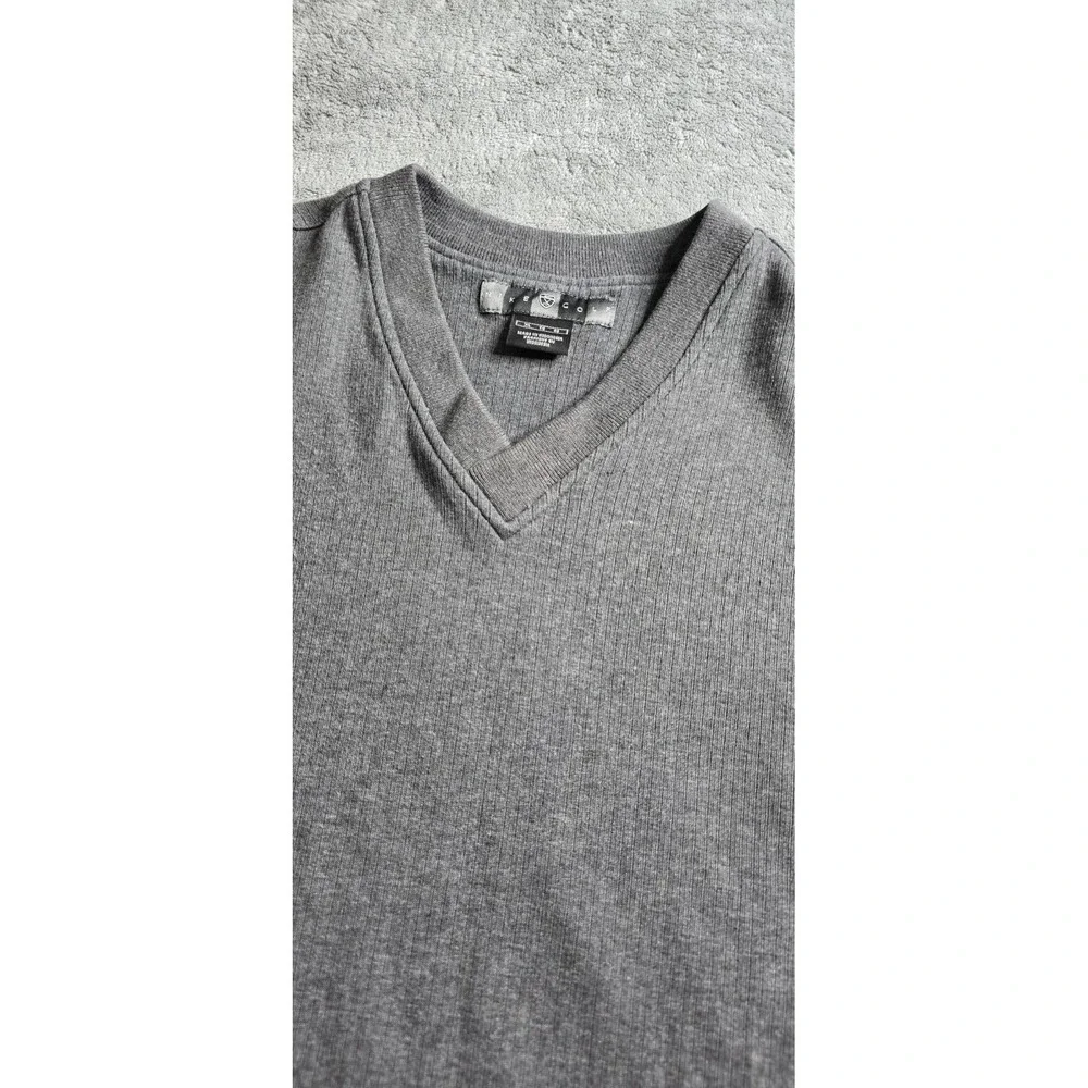 Nike Golf Vest Mens XL Grey V-Neck Cotton Swoosh Casual Preppy Y2K